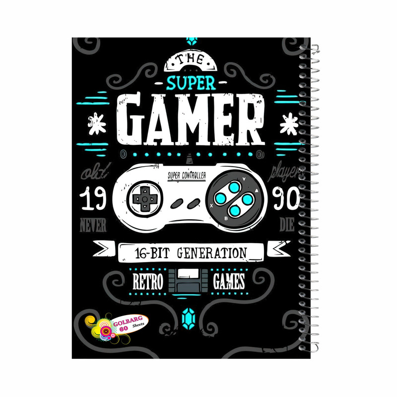 دفتر مشق 60 برگ گلبرگ مدل پسرانه کد 384