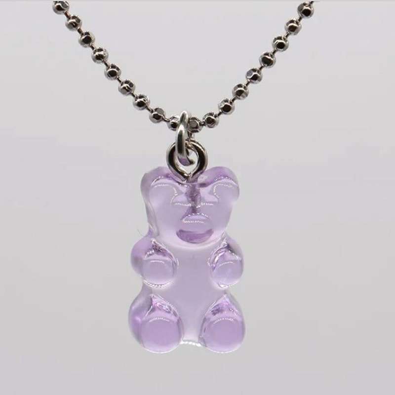 گردنبند دخترانه مدل خرس هاي مهربون re-sh