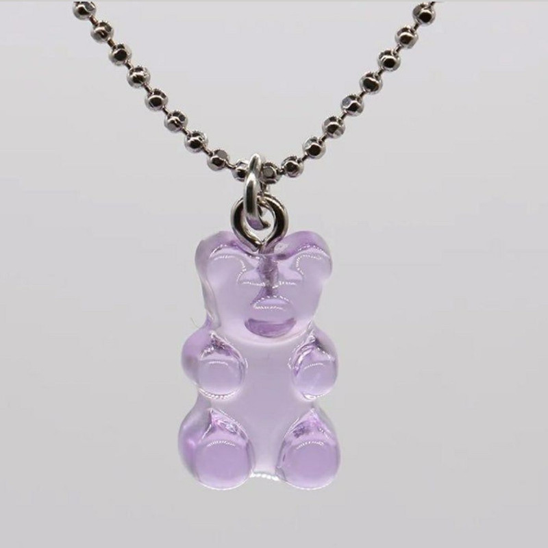 گردنبند دخترانه مدل خرس هاي مهربون re-sh