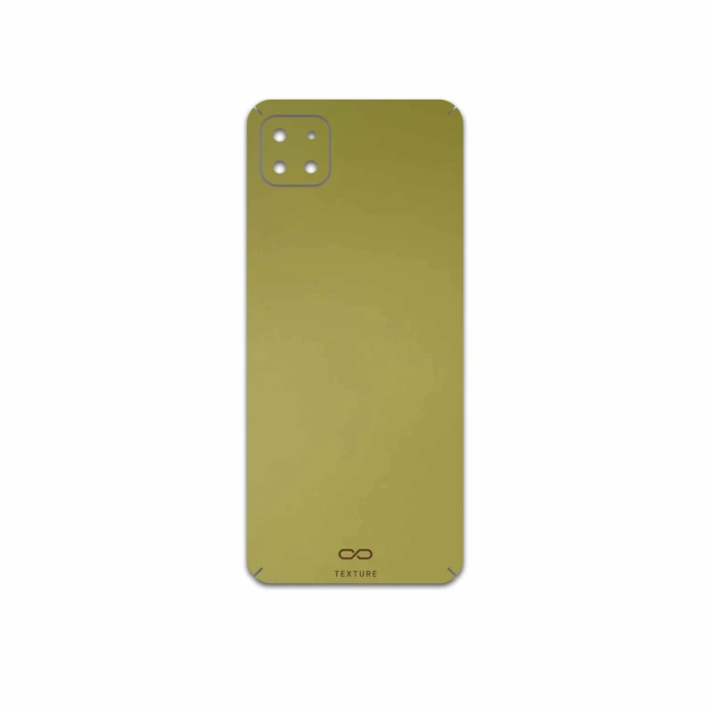 برچسب پوششی ماهوت مدل Matte-Gold مناسب برای گوشی موبایل سامسونگ Galaxy A22 5G