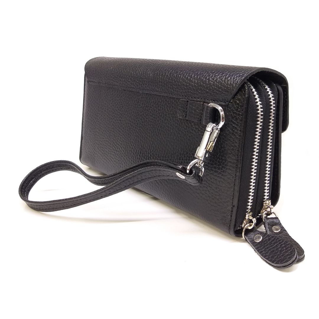 کیف دستی مردانه سرزمین چرم مدل روبرت کد 311074 رنگ مشکی - - 2