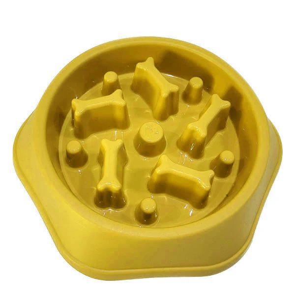 ظرف غذای سگ مدل آرام خور طرح استخوان کد YE-00L