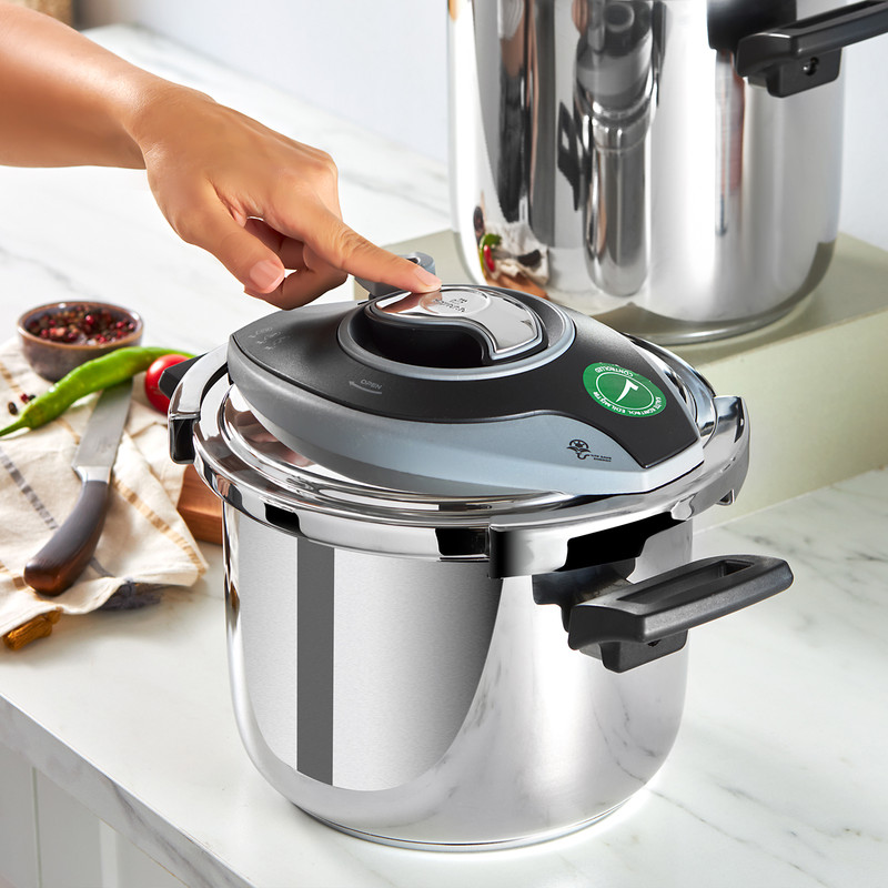 ست قابلمه و زود پز کاراجا مدل 153.03.08.2689 گنجایش 6 و 8 لیتر