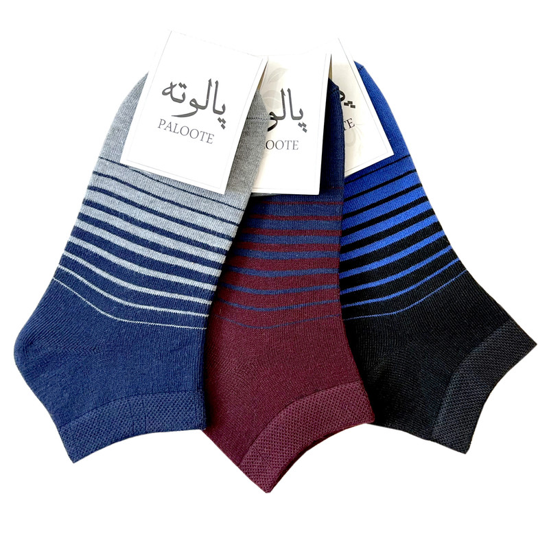 جوراب مردانه پالوته مدل PLT-SHG-ST222 مجموعه 3 عددی