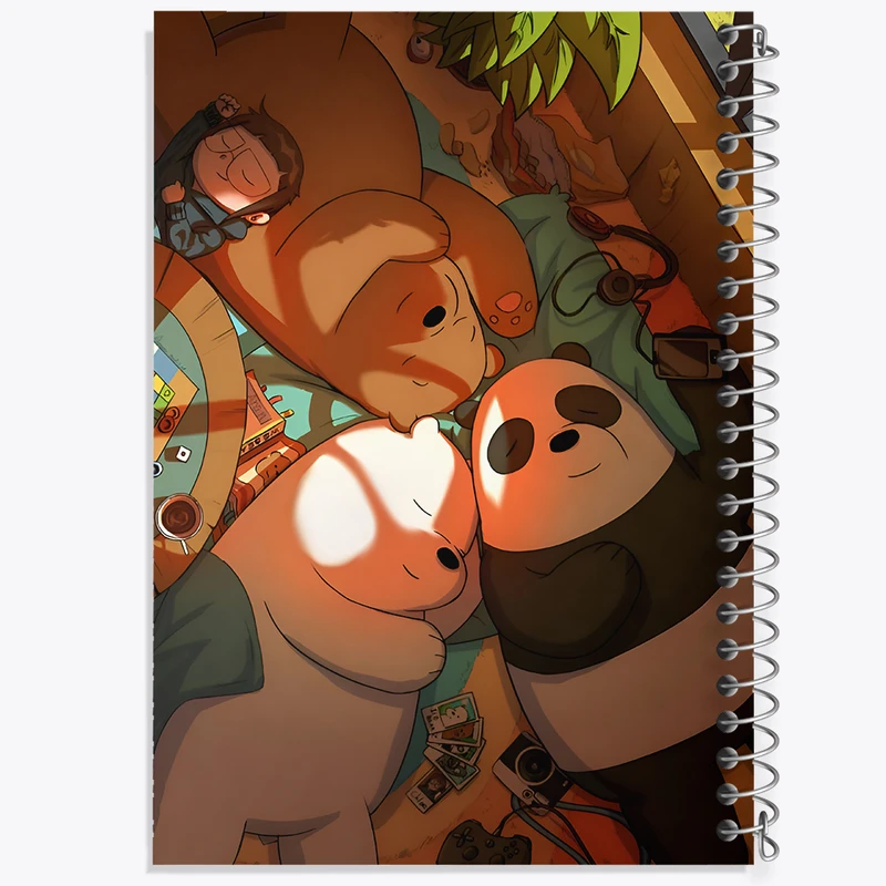 دفتر مشق 100 برگ خندالو طرح سه خرس کله پوک کد F5962