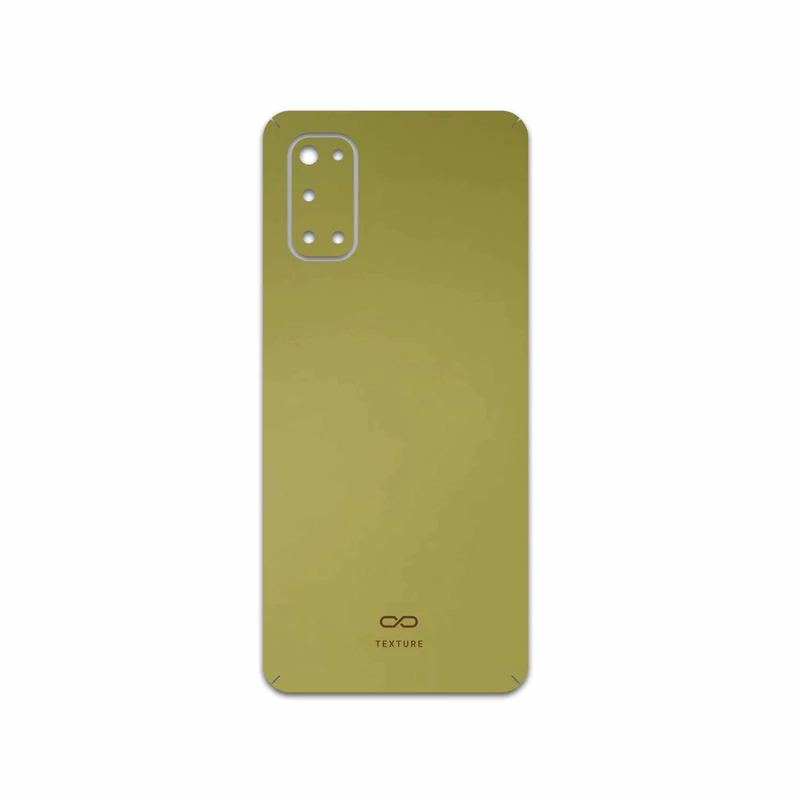 برچسب پوششی ماهوت مدل Matte-Gold مناسب برای گوشی موبایل ریلمی 7 Pro