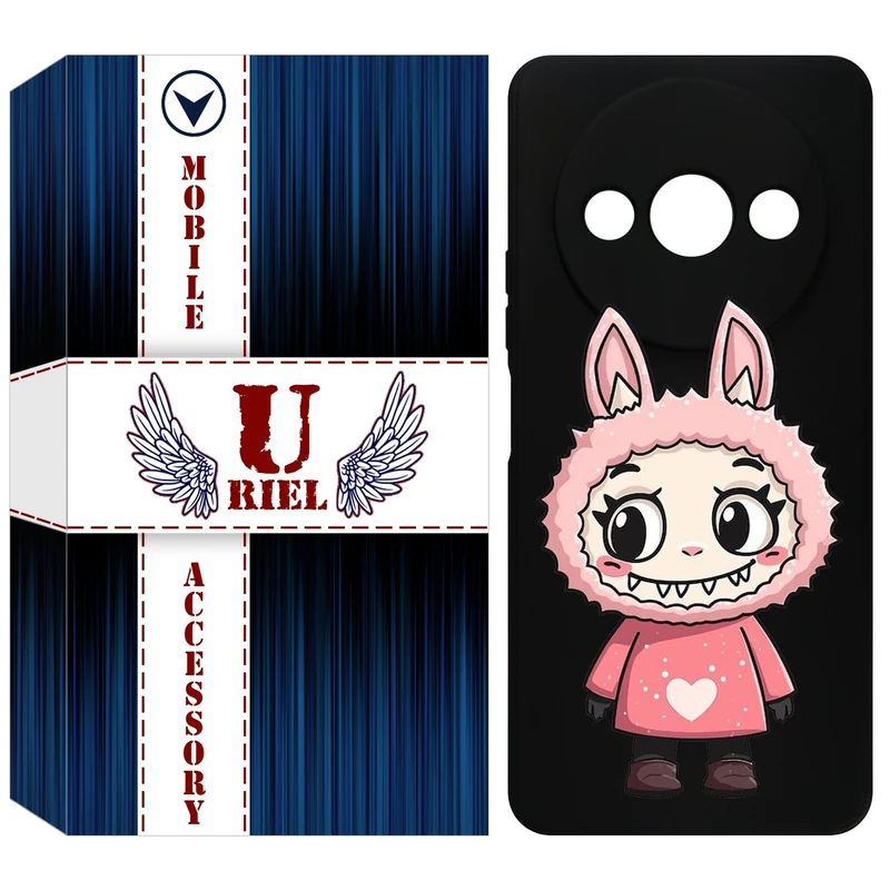 کاور یوریل قاب مدل KSH کد 139 طرح عروسک لبوبو مناسب برای گوشی موبایل شیائومی Redmi A3 / A3x