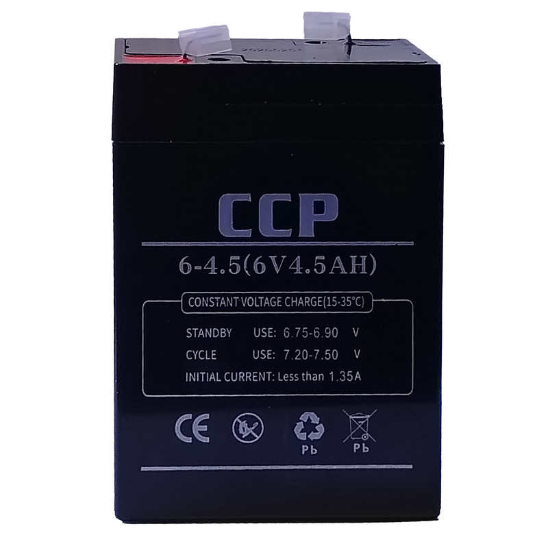 باتری سیلد اسید 6 ولت 4.5 آمپر ساعت سی سی پی مدل 6V-4.5
