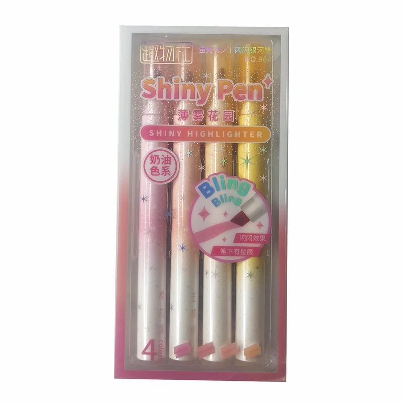 ماژیک علامت گذار مدل شاین بسته 4 عددی