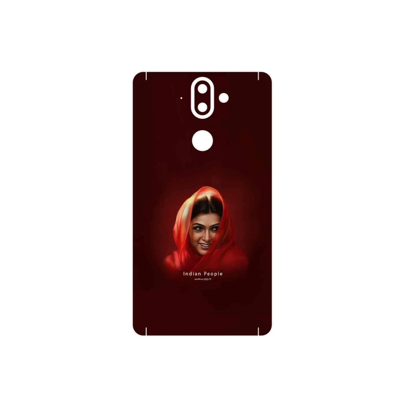 برچسب پوششی ماهوت مدل Portrait of an Indian Woman مناسب برای گوشی موبایل نوکیا 8 Sirocco