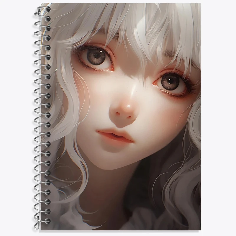 دفتر زبان 50 برگ خندالو مدل سه خط طرح دخترانه کد N21