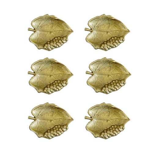 ظرف برنزی مدل برگ مجموعه 6 عددی