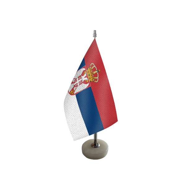 پرچم رومیزی مدل صربستان