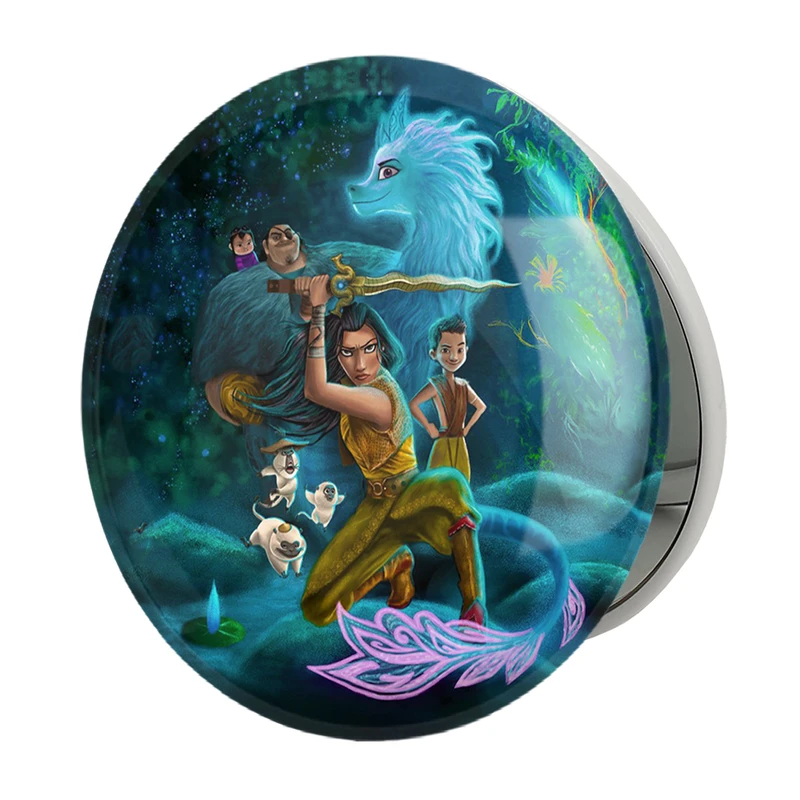 آینه جیبی خندالو طرح رایا و آخرین اژدها Raya and the Last Dragon مدل تاشو کد 4781 