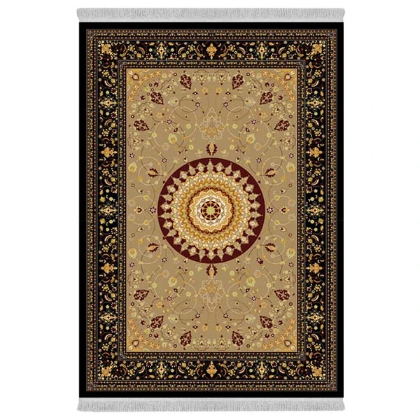 فرش پارچه‌ای دفه مدل فرشینه هازان مخمل طرح فانتزی کد 3189