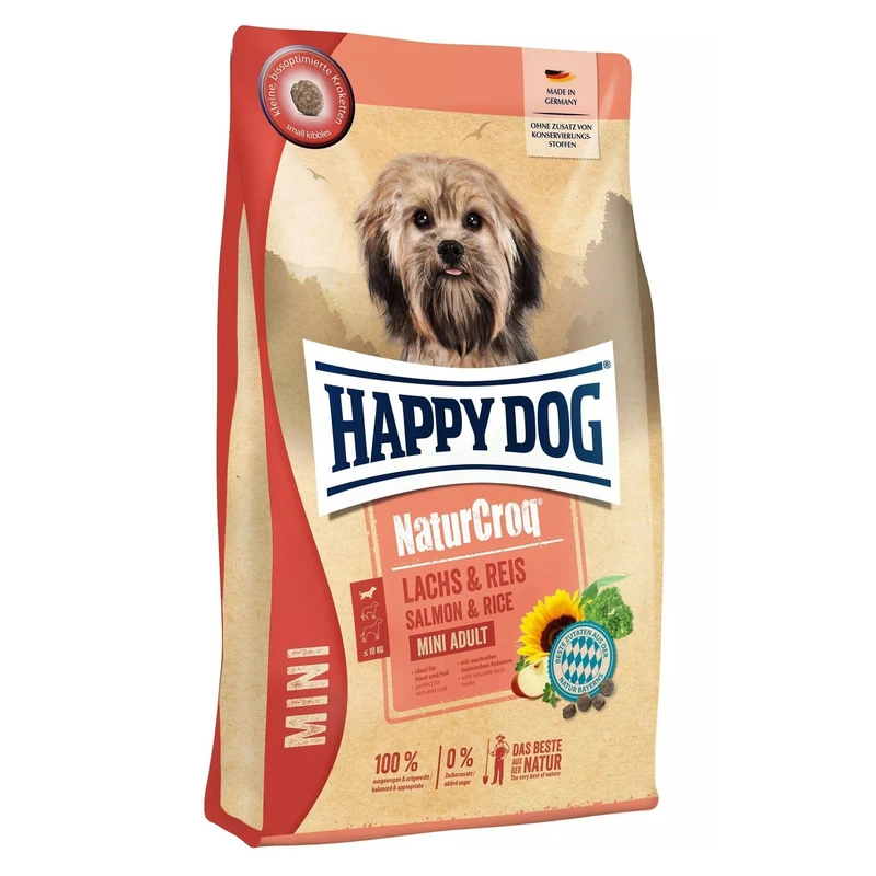 غذای خشک سگ هپی داگ نیچر کراک مدل ماهی و برنج وزن 4 کیلوگرم