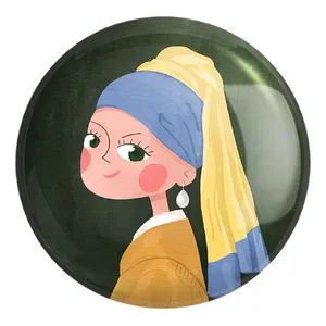 پیکسل خندالو طرح دختری با گوشواره مروارید کد 23357 مدل بزرگ