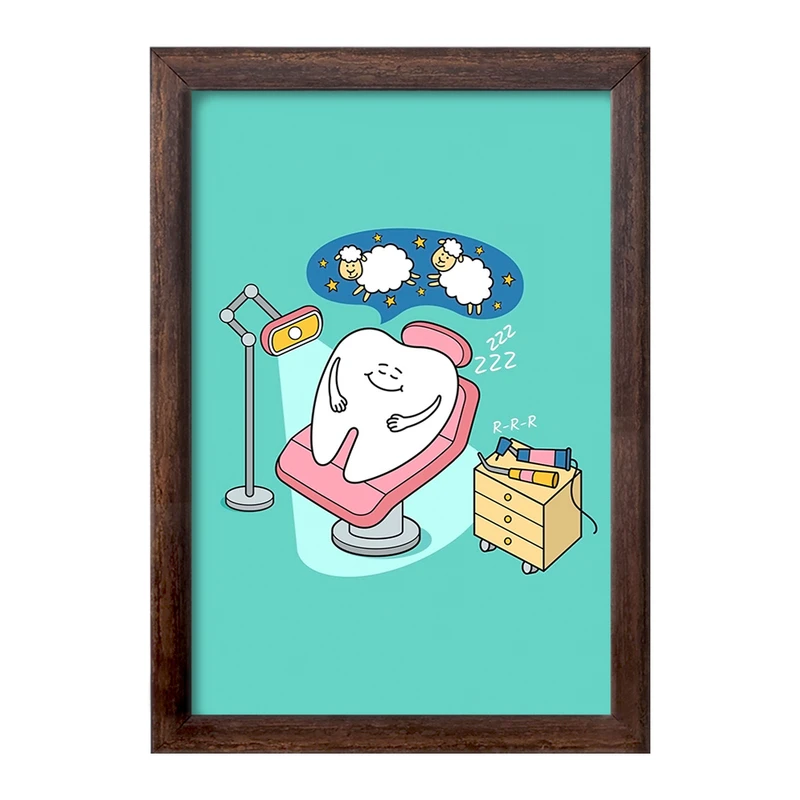 تابلو خندالو طرح دندان و دندانپزشکی کودکانه کد 27794