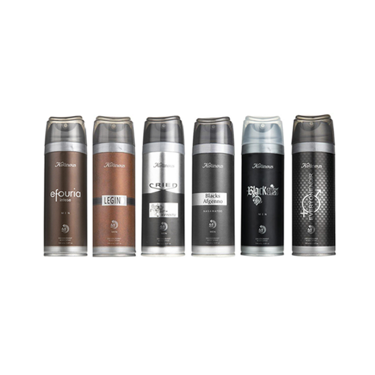 اسپری بدن کلینوس مدل p63 حجم 150 میلی لیتر مجموعه 6 عددی