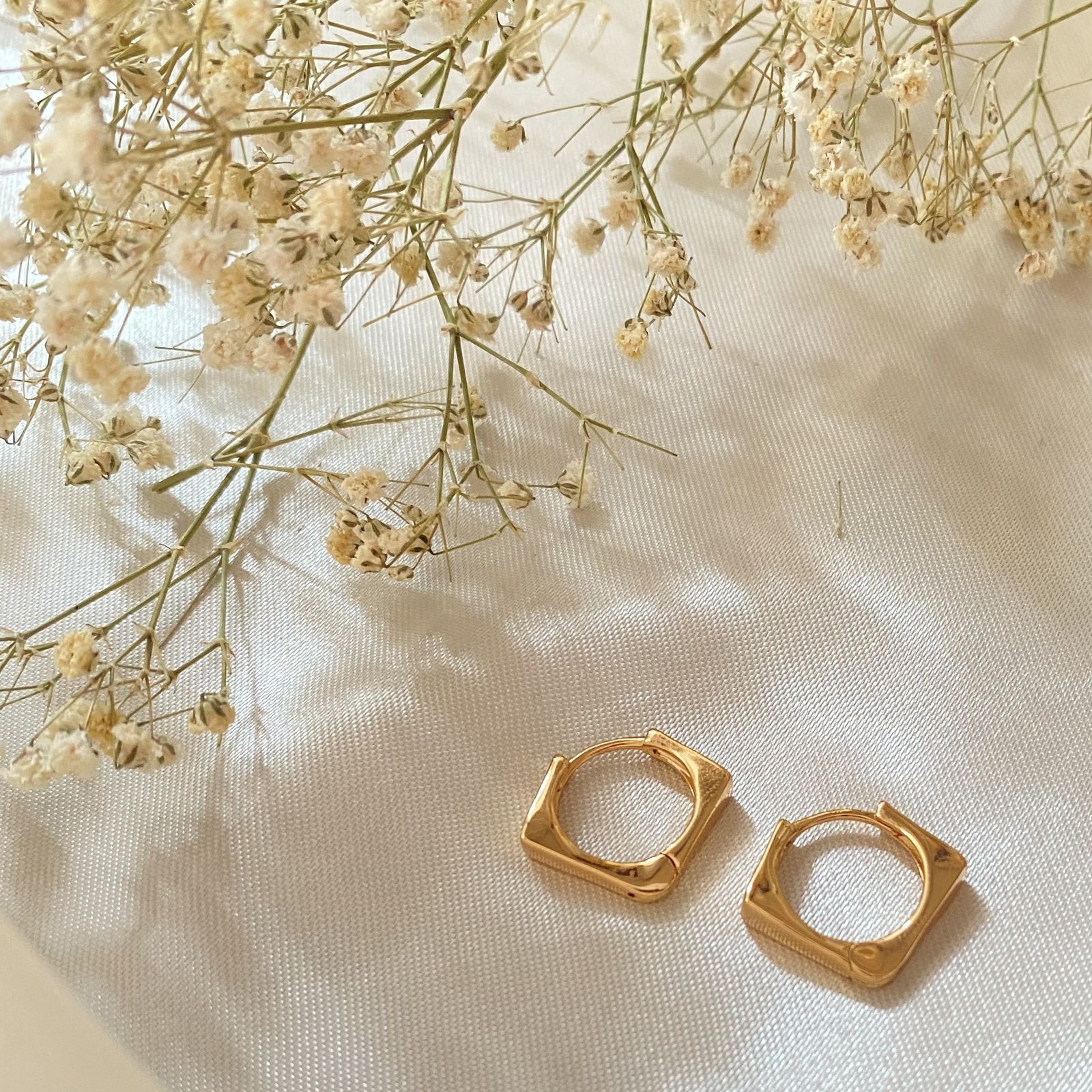 گوشواره زنانه ژوپینگ مدل مربعی - - 4