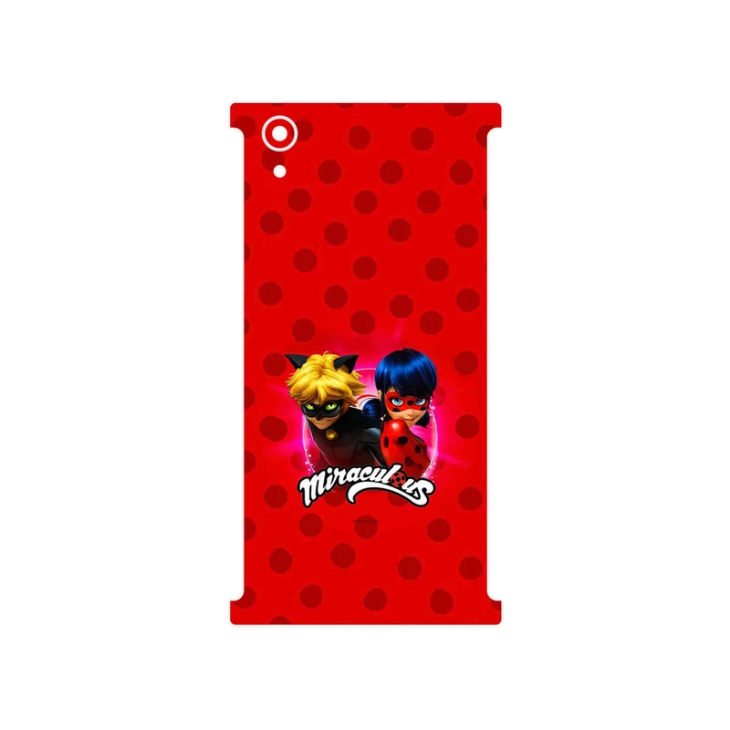 برچسب پوششی ماهوت مدل Ladybug and Cat Noir مناسب برای گوشی موبایل سونی Xperia XA1 Plus