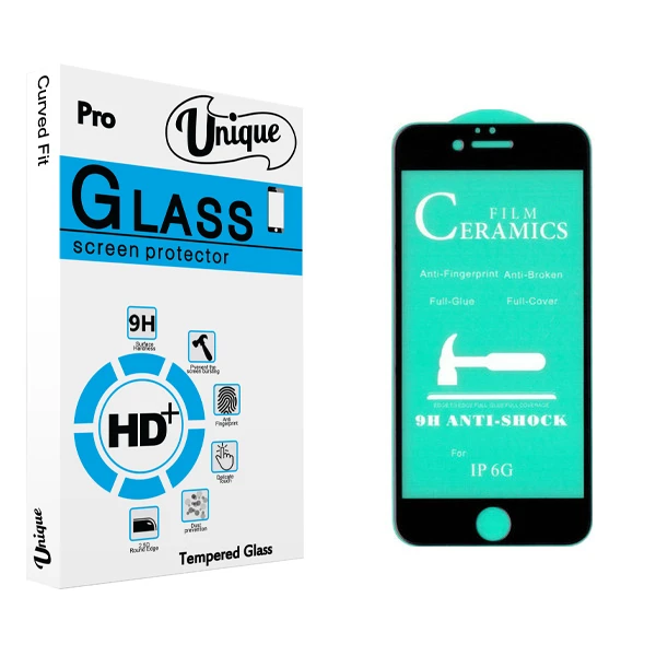 محافظ صفحه نمایش سرامیکی يونيک مدل +Clear مناسب برای گوشی موبایل اپل Iphone 6 / 6S