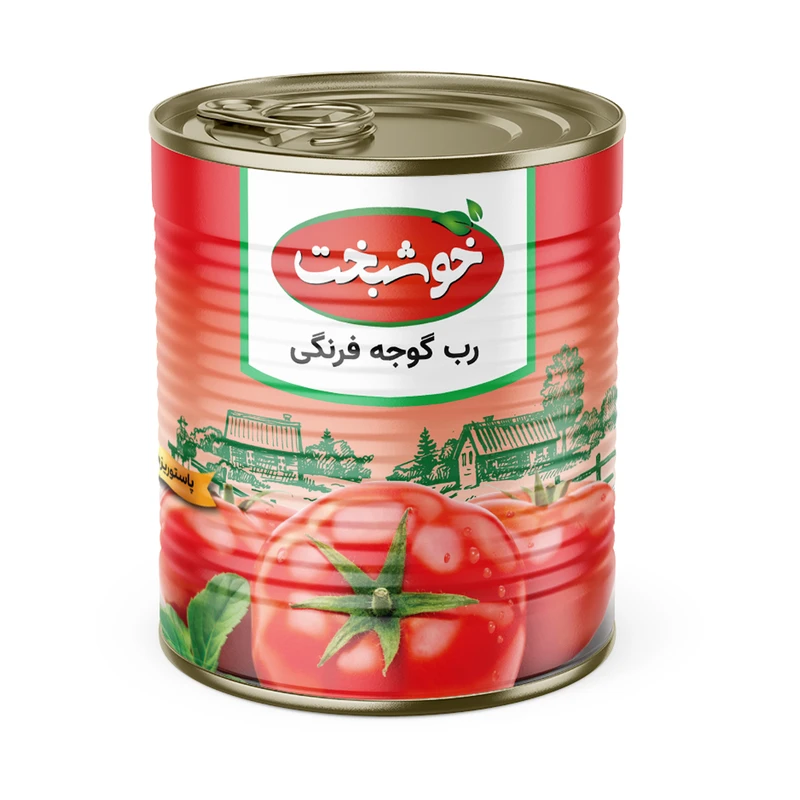 رب گوجه فرنگی خوشبخت مقدار 800 گرم