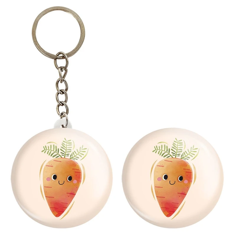 پیکسل خندالو مدل هویج کد 28423 به همراه جاکلیدی