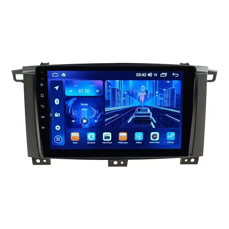 پخش کننده تصویری خودرو مدل اندروید Golden24 مناسب برای لندکروز