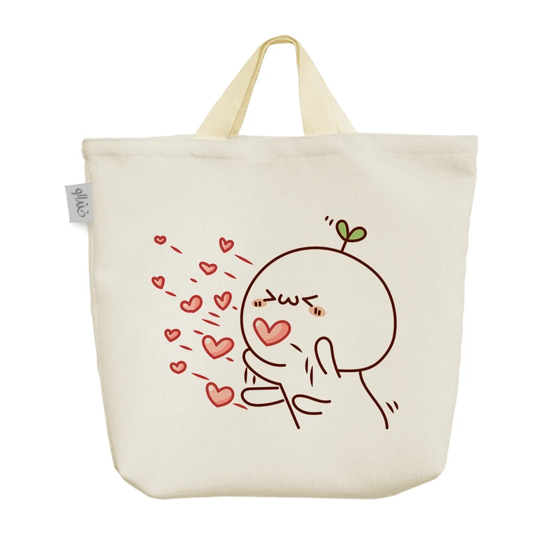 ساک خرید خندالو مدل عاشقانه Lovely کد H979