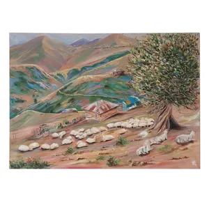تابلو رنگ روغن طرح زندگی ییلاقی کد M014