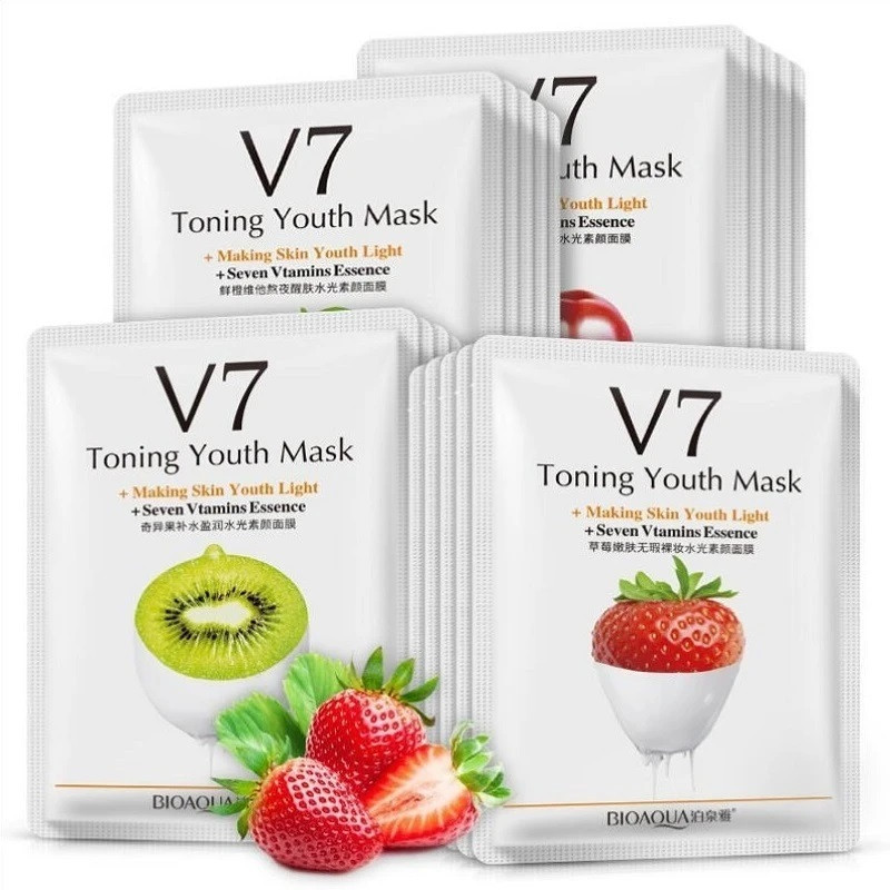 ماسک صورت بایو آکوا مدل Deep hydration وزن 30 گرم بسته 5 عددی
