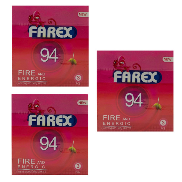 کاندوم فارکس مدل FIRE 94 مجموعه 3 عددی