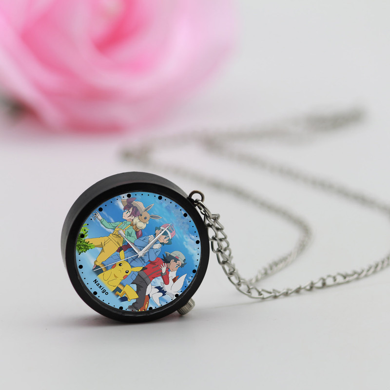 ساعت گردنبندی عقربه ای ناکسیگو مدل Pokémon کد NF13448 ساعت گردنبندی عقربه ای ناکسیگو مدل Pokémon کد NF13448