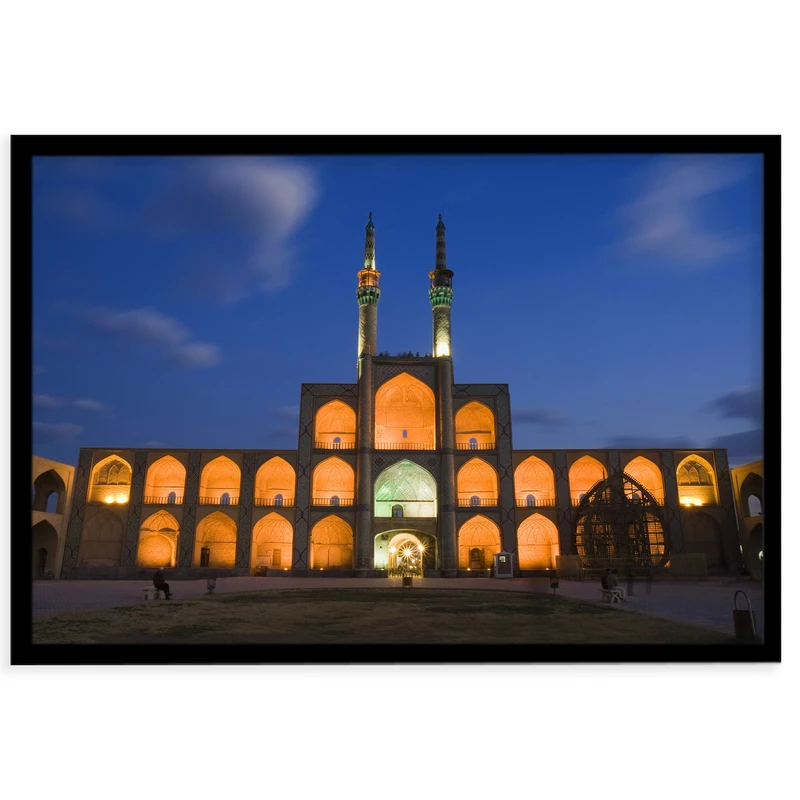 تابلو نوری بکلیت طرح بنای تاریخی مسجد امیر چخماق یزد مدل B-s28