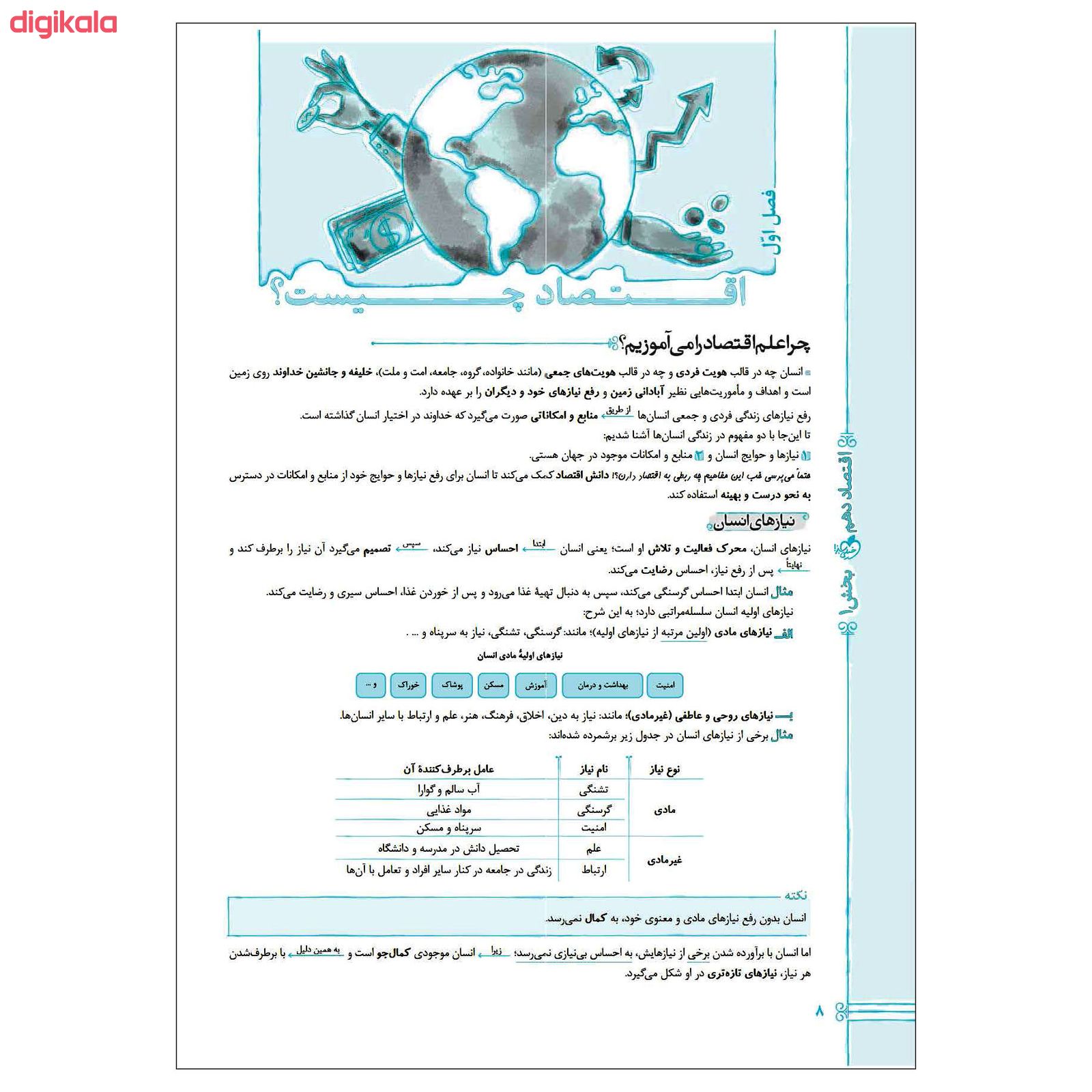 مشخصات قیمت و خرید کتاب پرسش های چهار گزینه ای اقتصاد پایه دهم ویژه کنکور 1402 اثر جمعی از نویسندگان انتشارات خیلی سبز دیجی کالا