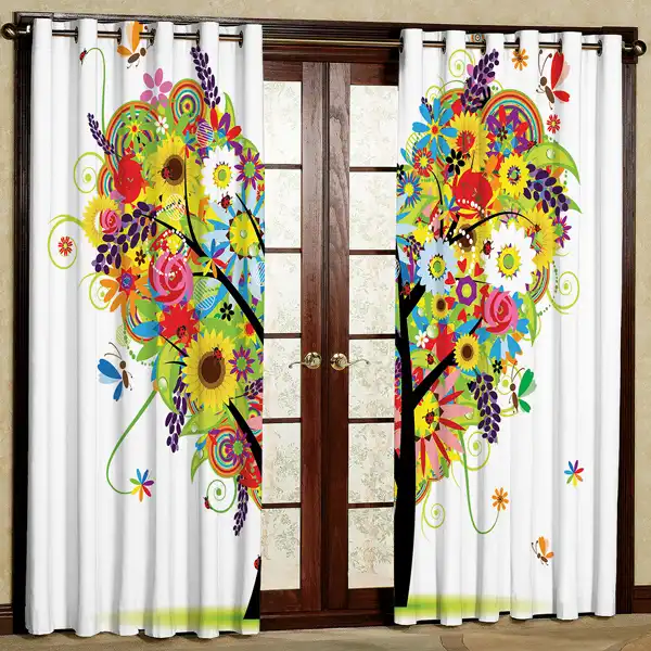 پرده مدل مخمل پانچی کد 6811 سایز 280x140 سانتی متر