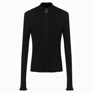 پلیور یقه ایستاده زنانه زینجیر مدا مدل B10043