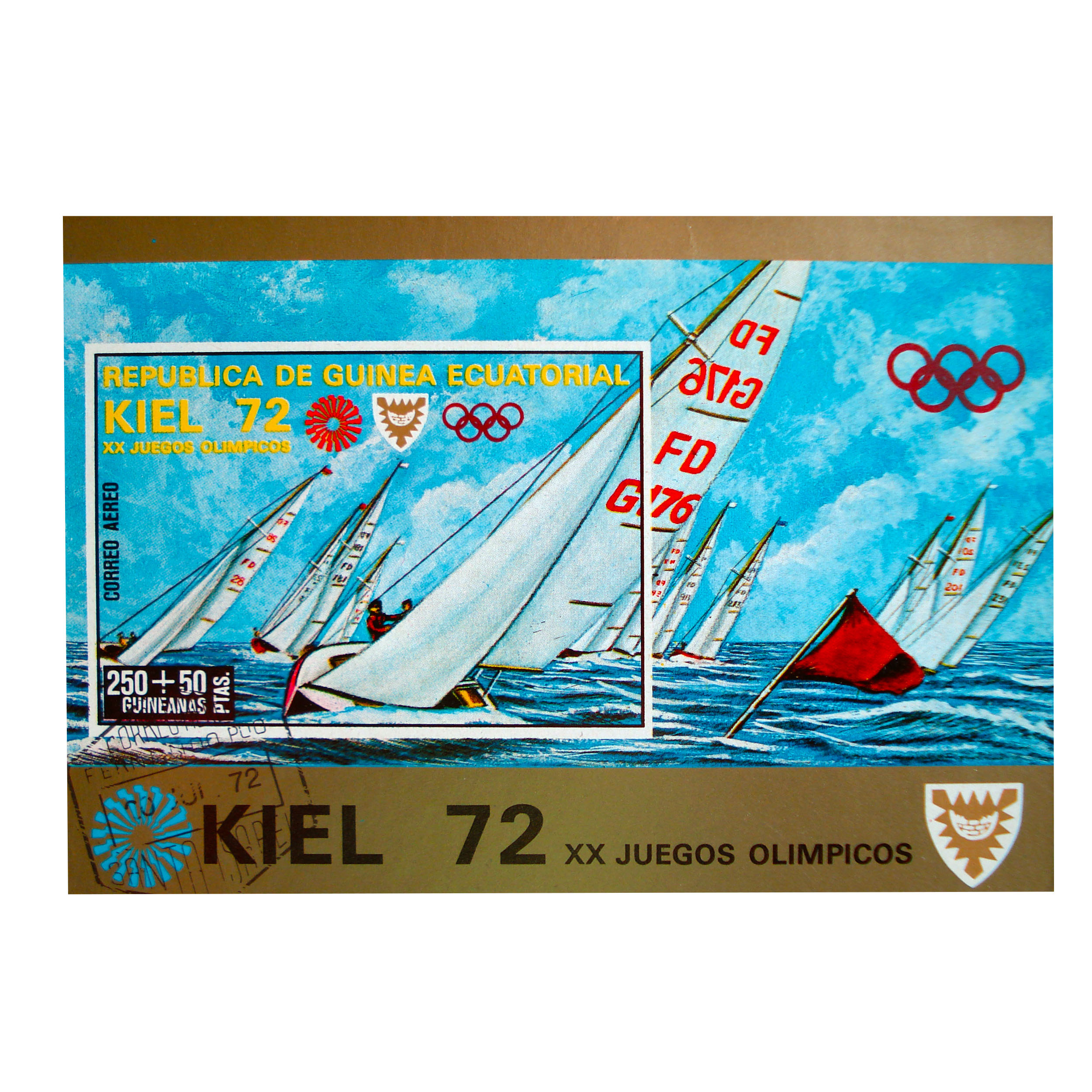 تمبر یادگاری مدل قایق کد boat-620