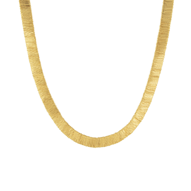 گردنبند طلا 18 عیار زنانه پولک مدل خط کد L