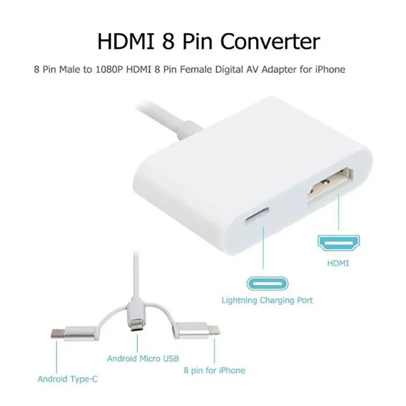 مبدل لایتنینگ به HDMI  مدل A18 Pro