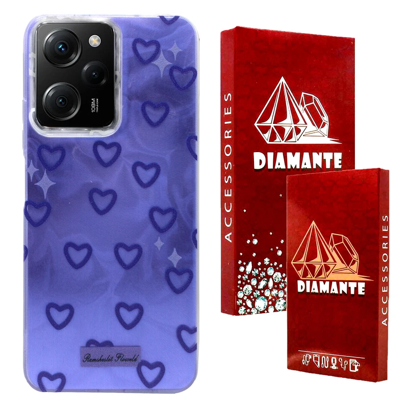 کاور دیامانته مدل Ghalbi Rd مناسب برای گوشی موبایل شیائومی Poco X5 Pro