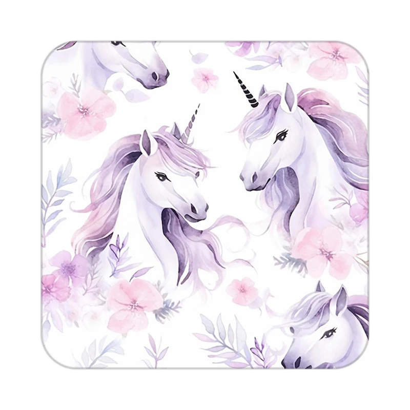 زیر لیوانی کاکتی طرح اسب تک شاخ و یونیکورن مدل mp32095