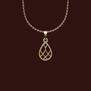 گردنبند طلا 18 عیار زنانه مدوپد مدل هندسی کد X2-1-1025