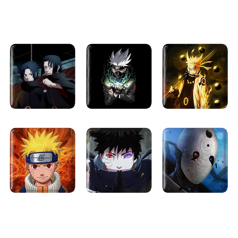 مگنت خندالو مدل انیمه ناروتو Naruto کد 439B مجموعه 6 عددی
