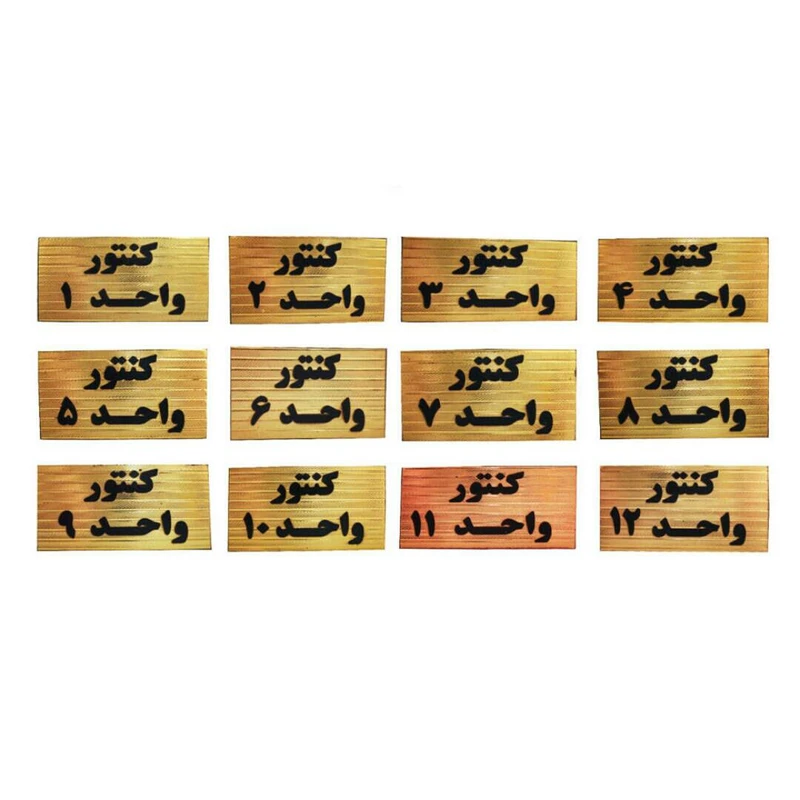 تابلو نشانگر طرح کنتور مدل M-1 مجموعه 12 عددی