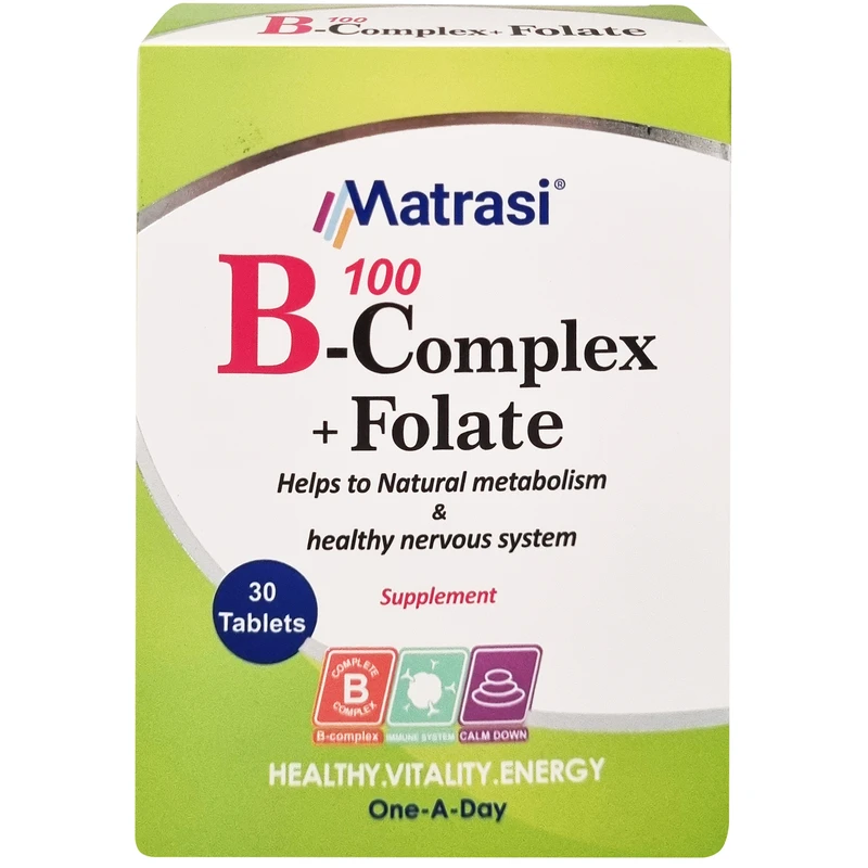 قرص  ویتامین ب کمپلکس فولات ماتراسی بسته 30 عددی