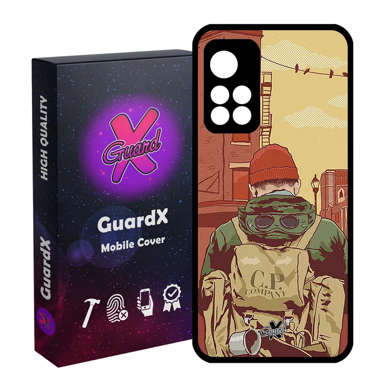 کاور گارد ایکس طرح Man مدل Glass10348 مناسب برای گوشی موبایل شیائومی Redmi Note 11 Pro Plus 5G