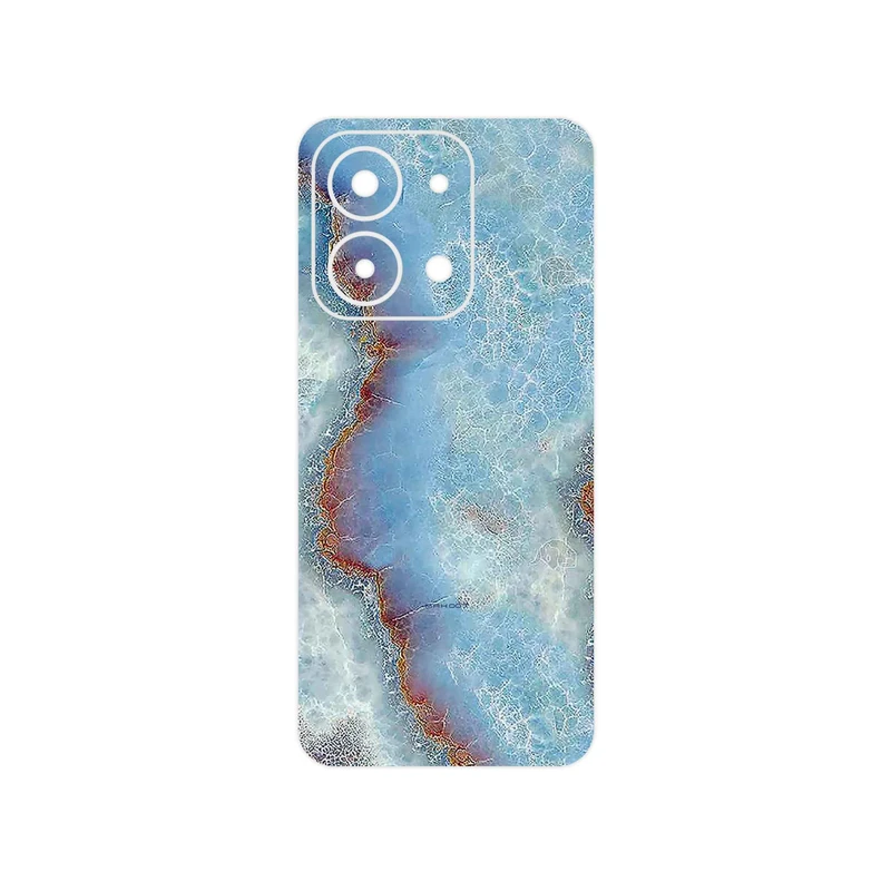 برچسب پوششی ماهوت مدل Blue_Ocean_Marble مناسب برای گوشی موبایل شیائومی Redmi 15C 4G