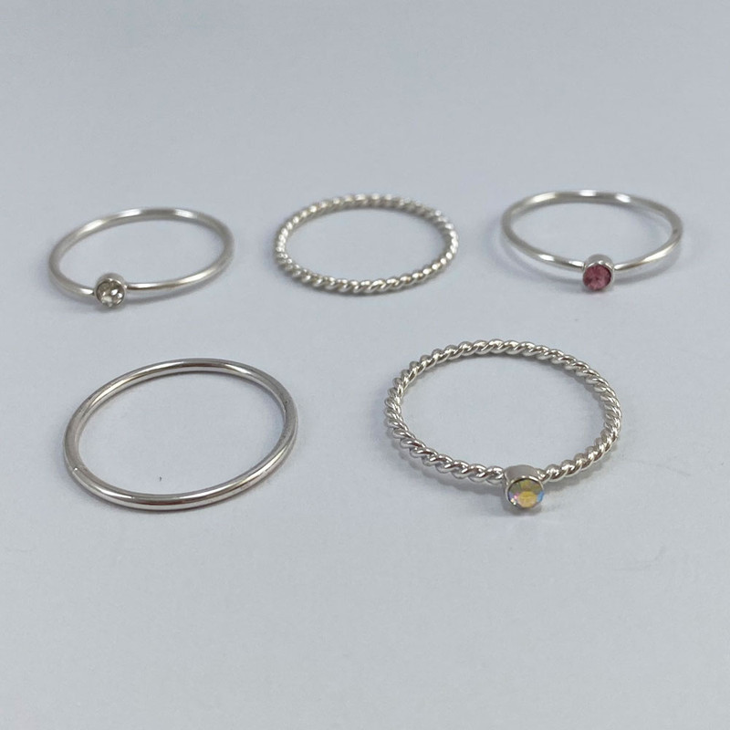 انگشتر زنانه اکسسورایز مدل 592849 مجموعه 5 عددی